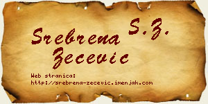 Srebrena Zečević vizit kartica